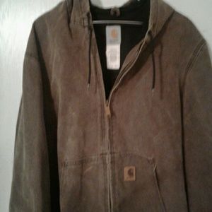 CARHARTT  JACKET WITH HOOD  IN EXCELLENT CONDITION