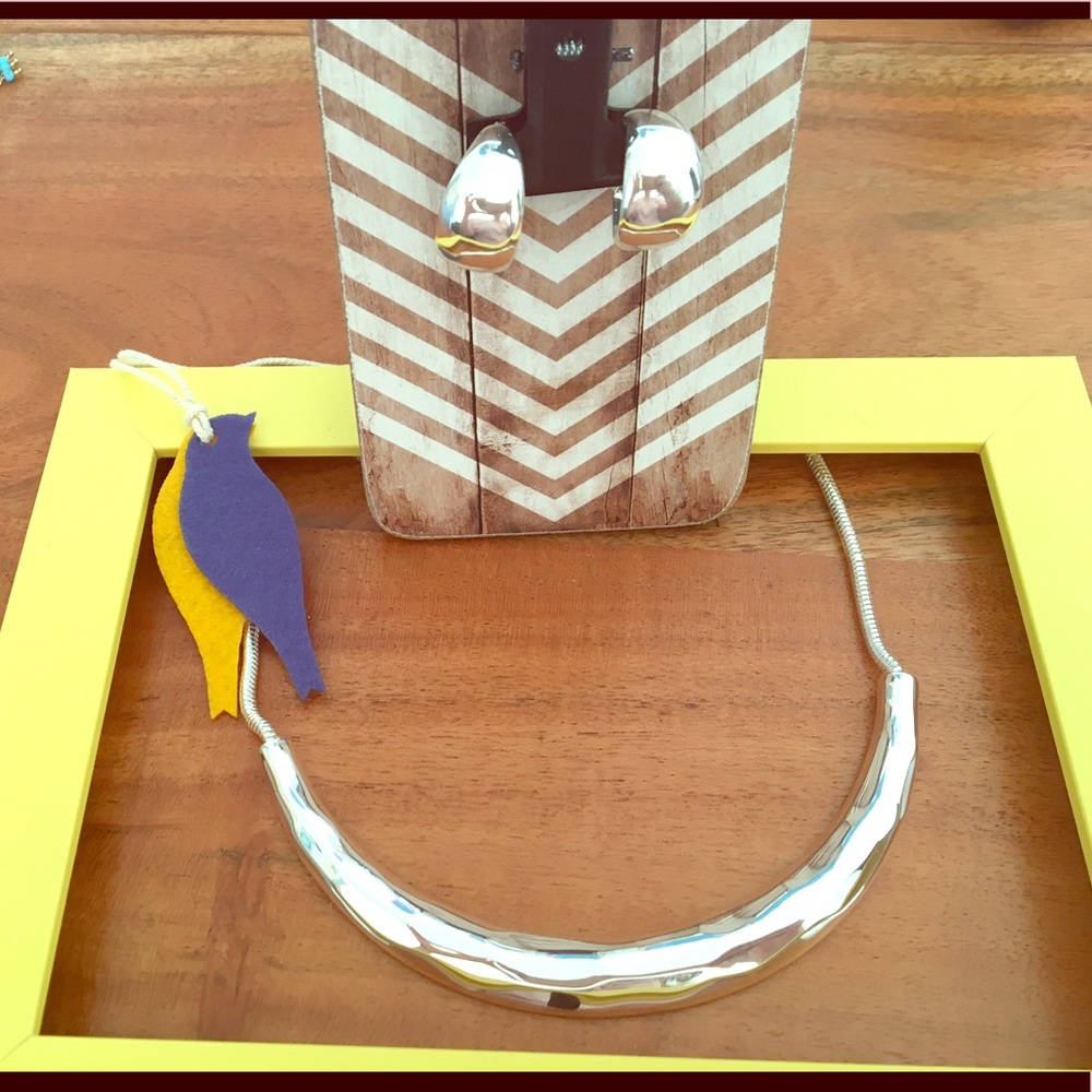 Silver Sculpted Hoops