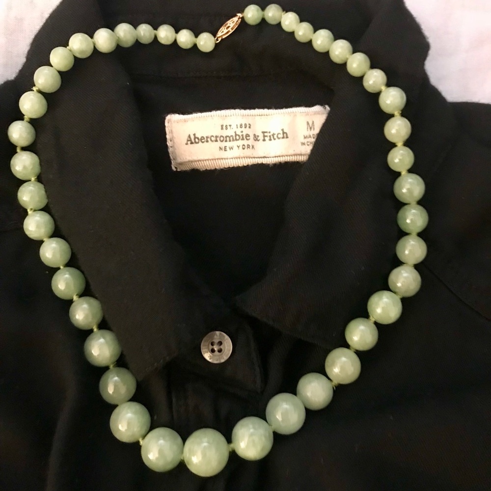 Jade💚Necklace With Gold Clasp