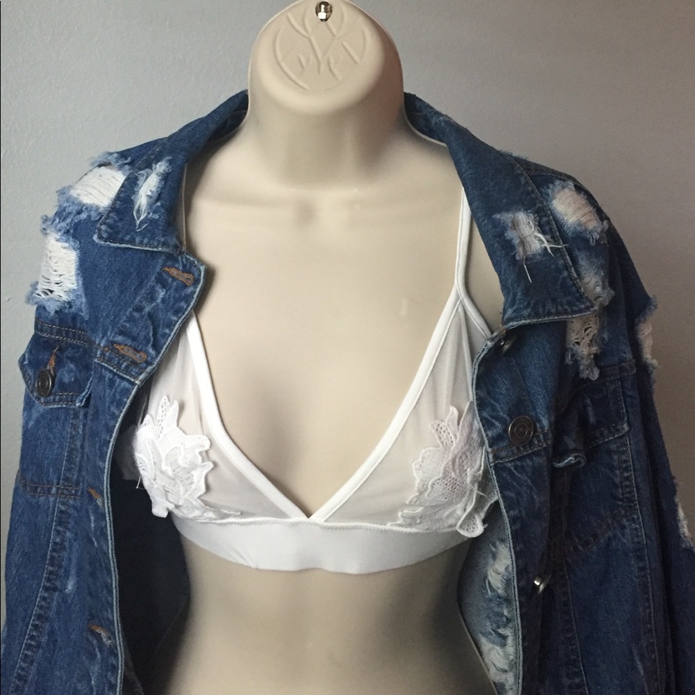 Floral Mesh Bralette