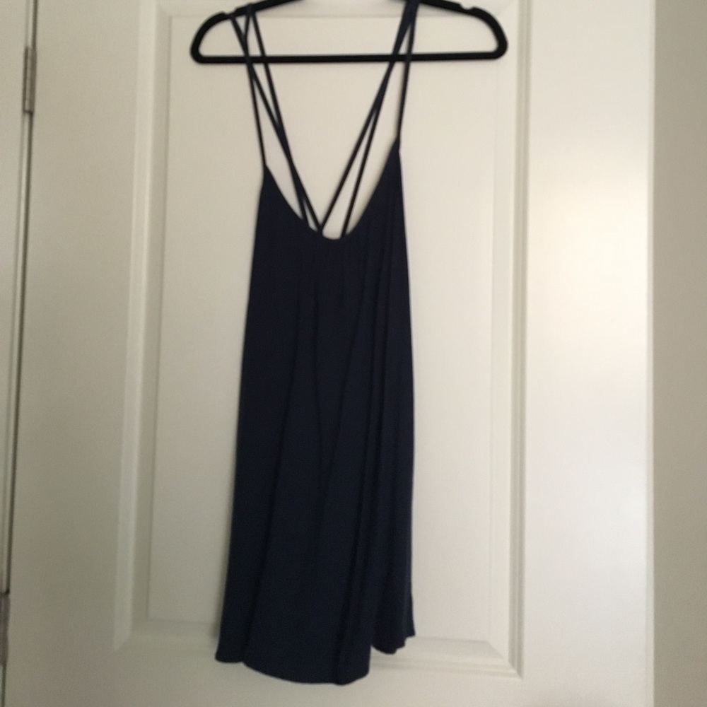 Navy blue strappy dress!