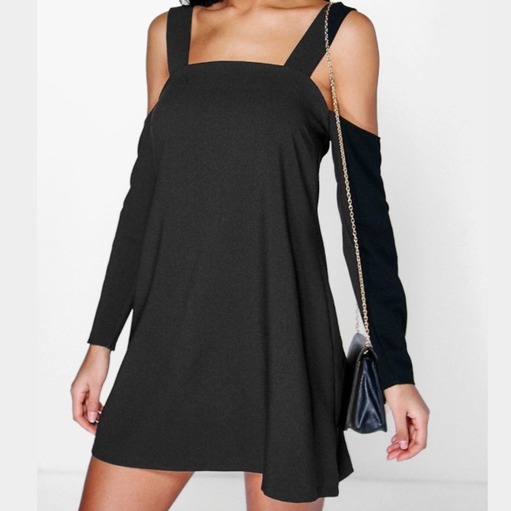💥SOLD💥 Off Shoulder Pinafore Dress Khaki Green
