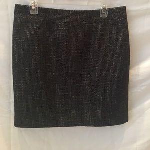 Light weight black tweed mini