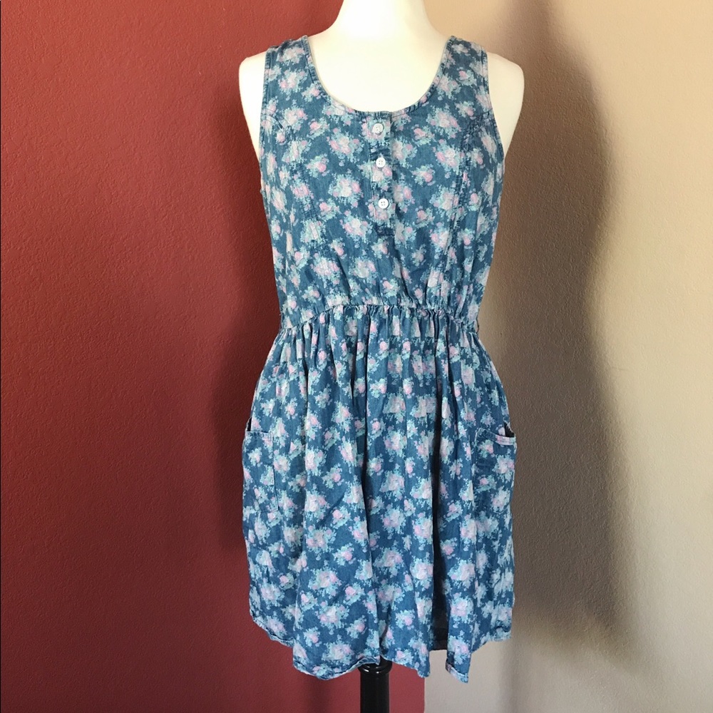 US Polo Assn Floral Button Dress