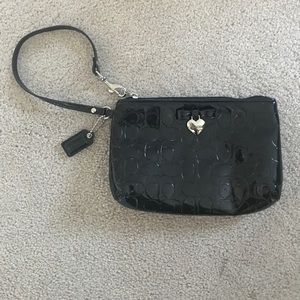 Black Coach Wristlet