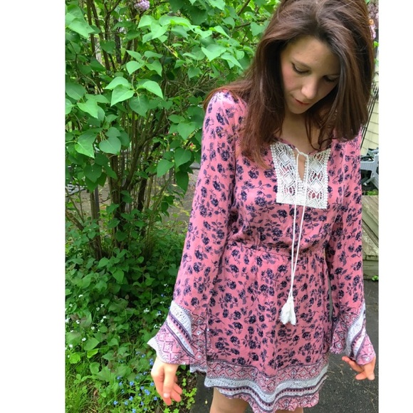 SOLD🚩🚩 crochet Boho Dress - Picture 4 of 8