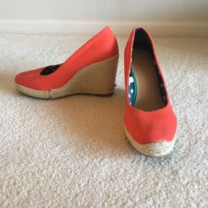 Red Wedge Shoes