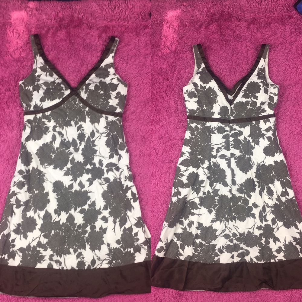 J. Crew Linen Dress with Silk Trim Floral Print 4