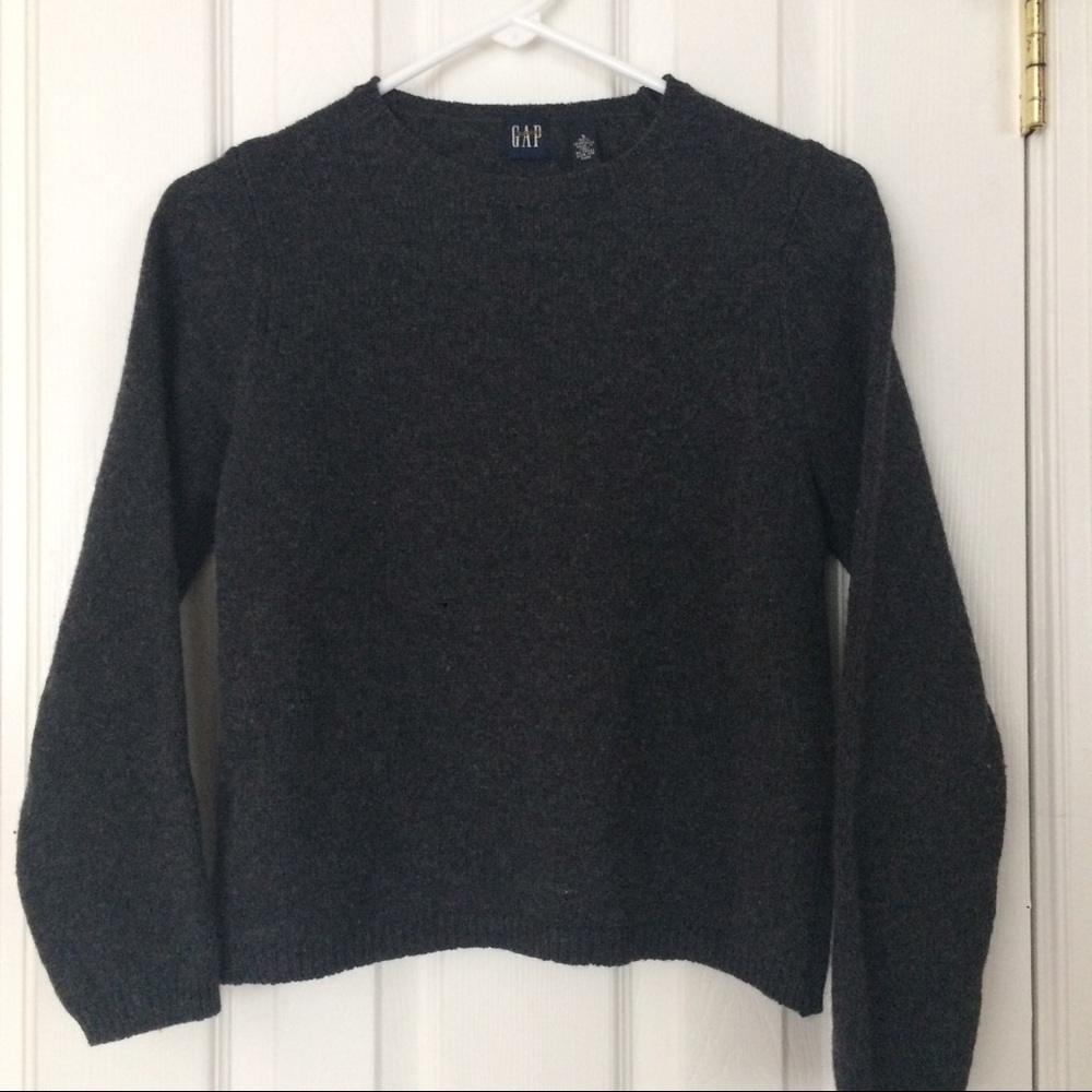 🌼Gray Wool Knit Sweater
