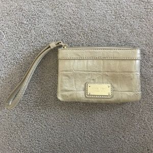 Gold Nine West Wristlet