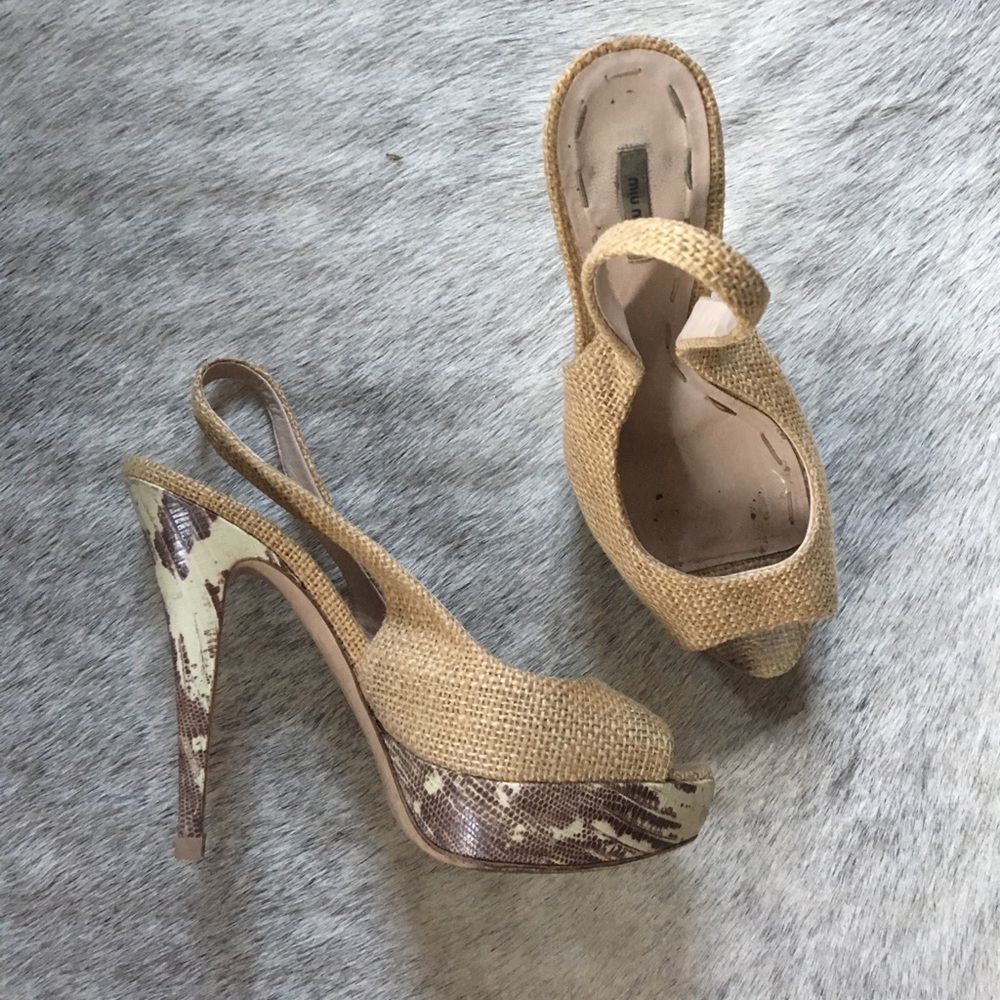 Miu Miu Summer Sling Backs