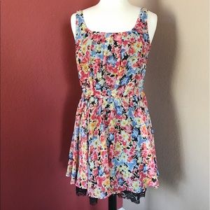 Betsey Johnson Floral & Lace Dress
