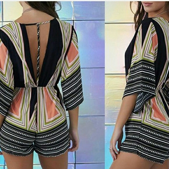 Multiple Colored Romper - Picture 2 of 8