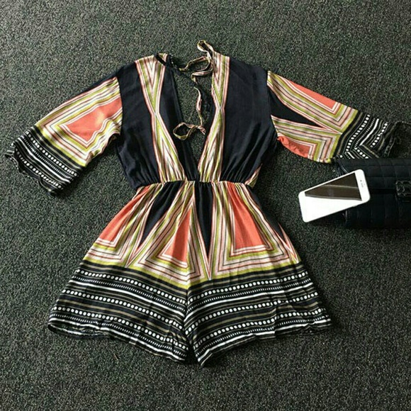 Multiple Colored Romper - Picture 5 of 8