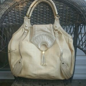 COLE HAAN STRAW HANDBAG