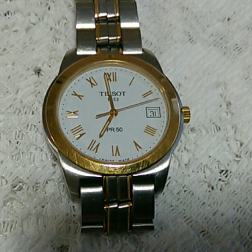 Tissot J376/476 Gold Plated Sapphire Crystal Watch - Picture 2 of 4