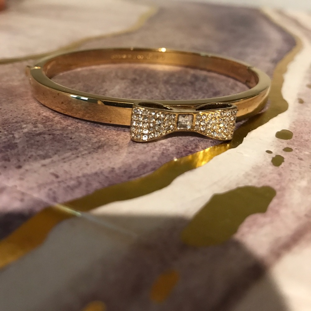 Kate Spade gold bow bracelet