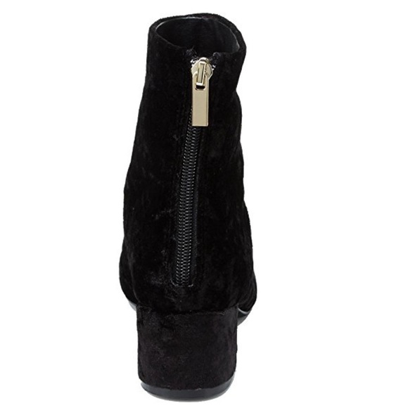 Ariel Low Heel Lush Velvet Boots - Picture 4 of 5