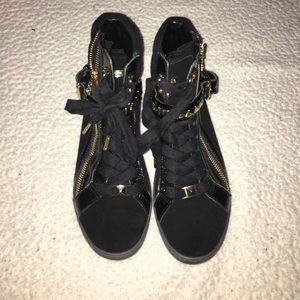 Michael Kors black tennis shoes