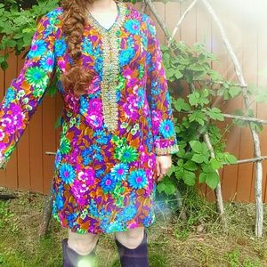 Vibrant vintage dress