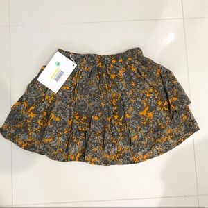 NWT Yellow/Gray Mini Skirt | Size XS