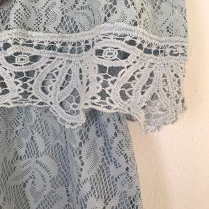 Strapless lace dress