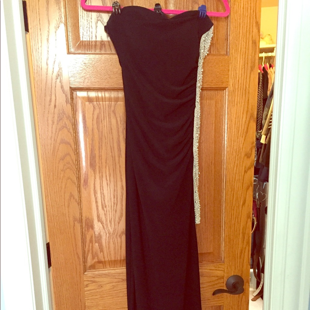 Formal full length black dress