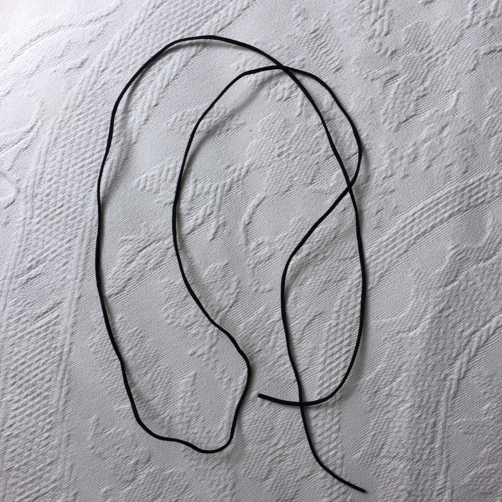 Black Suede Tie Choker - Picture 4 of 4