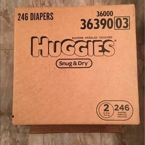 246 huggies size 2 diapers