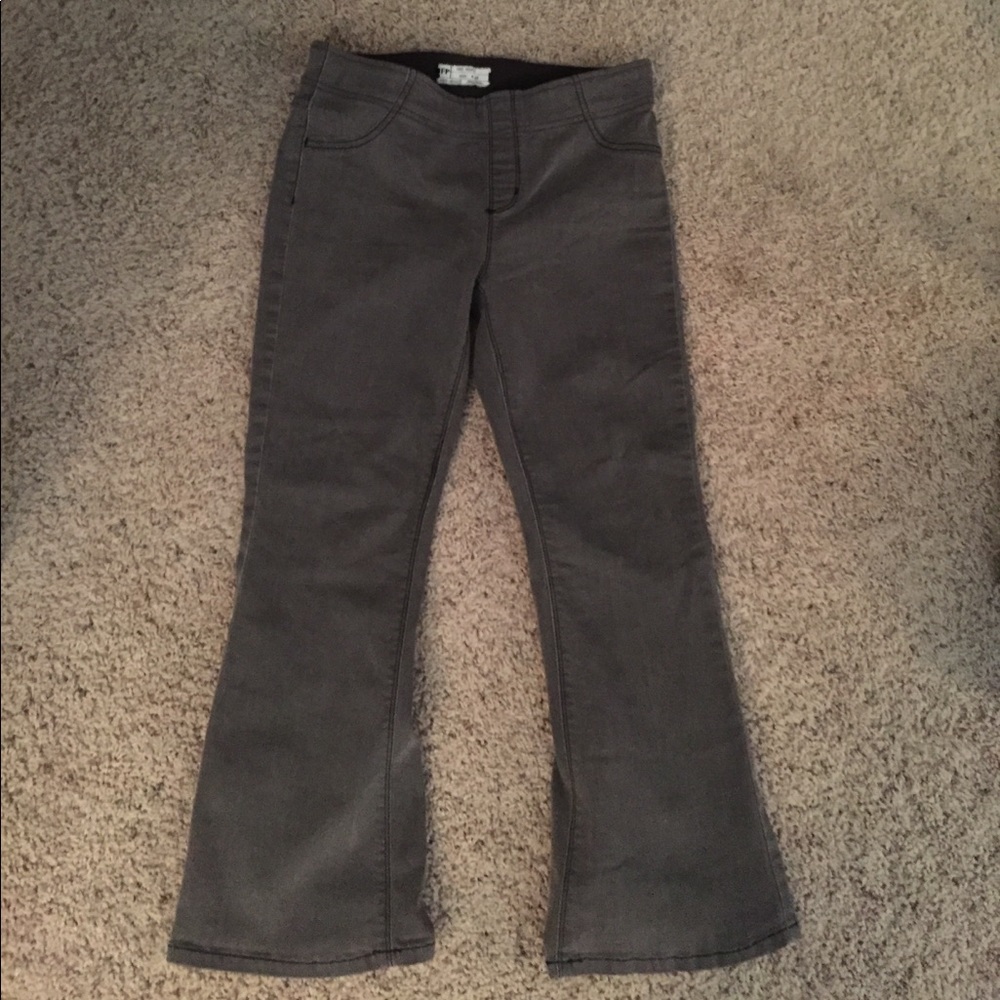 Free people crop kick flare jeans