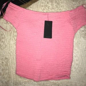Cute pink crop top