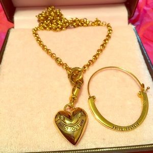 Juicy couture gold necklace