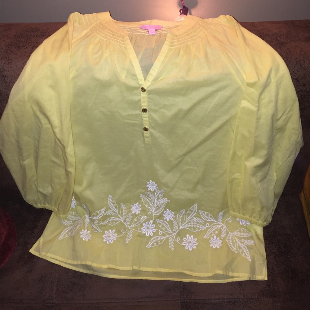 Lilly Pulitzer Peasant Blouse