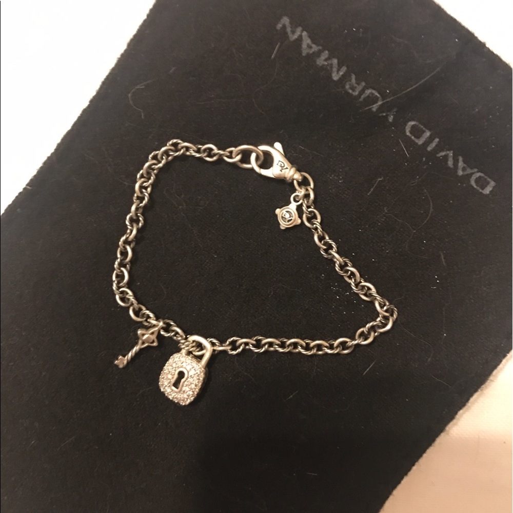 AUTHENTIC DAVID YURMAN Bracelet w/lock and key