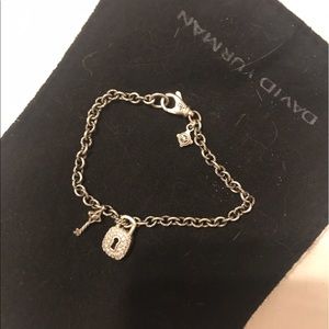 AUTHENTIC DAVID YURMAN Bracelet w/lock and key