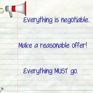 all REASONABLE offers accepted!!