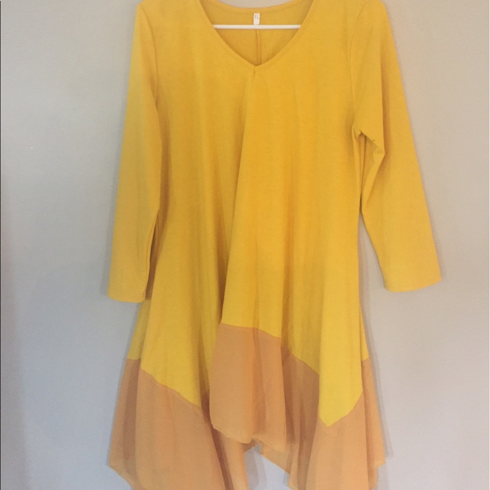 Boutique Mustard Tunic Top BRAND NEW