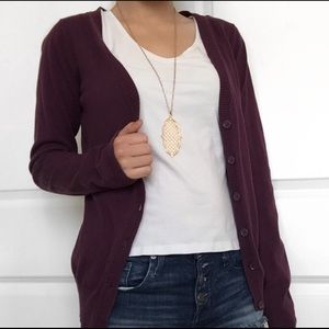 Maroon Cardigan