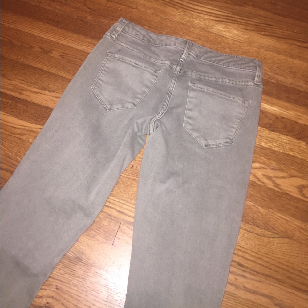 GREEN RIPPED JEANS - Picture 3 of 3