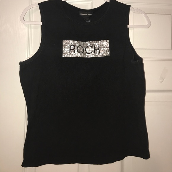 Express sequin "ROCK" tank - Picture 2 of 5
