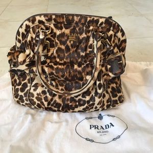 Prada pony hair bag