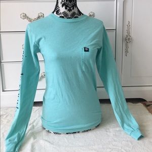 Teal long sleeve simply southern shirt