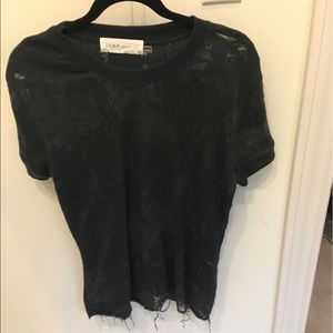 Black IRO ragged top