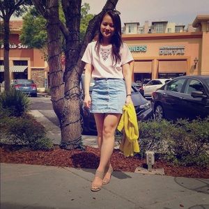 🎈💓 Perfect jean skirt for the summer! 💓🎈