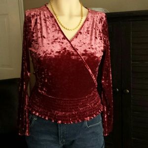 Stretch Velvet top.