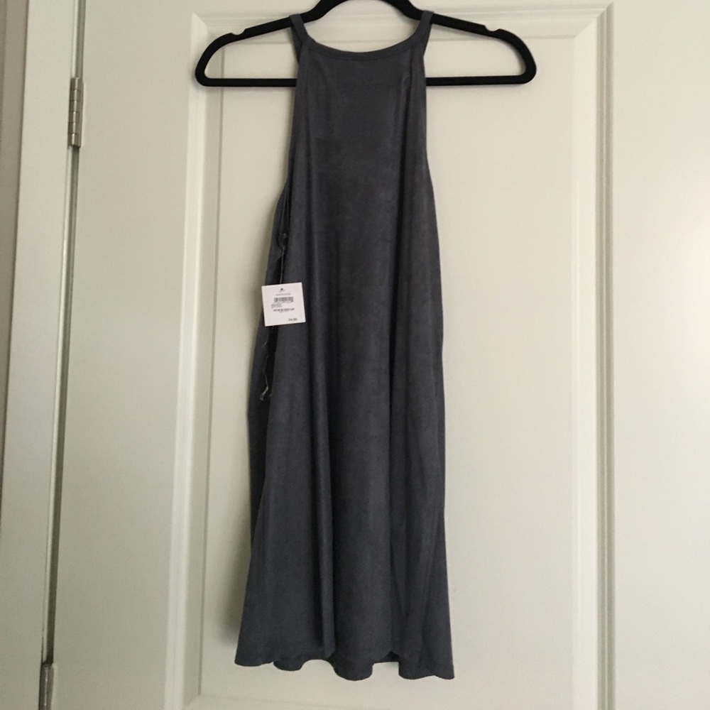 Dark grey suede dress! New with tags!