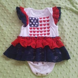 Baby Girl 4th of July Onesie