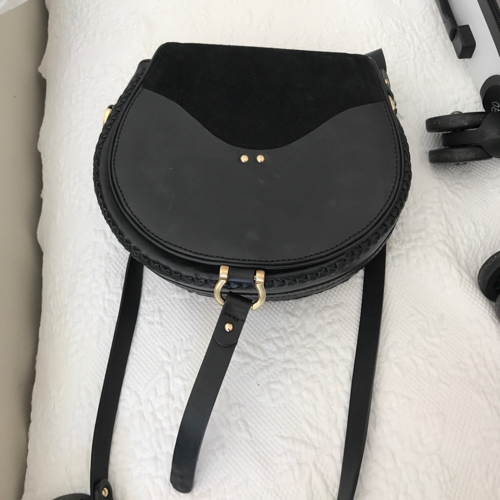 Sancia bag, suede and leather real