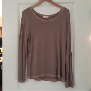 Brown long sleeve shirt