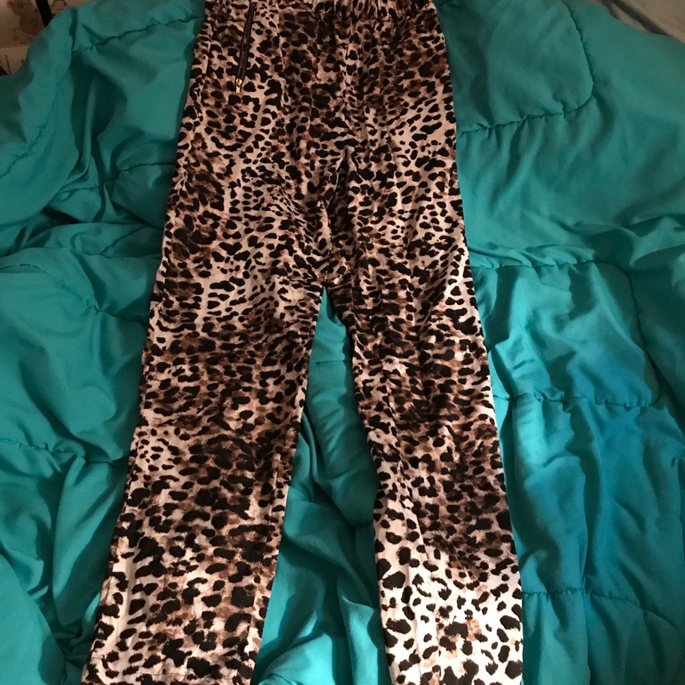 Animal print pants